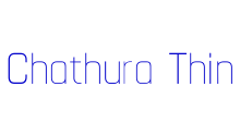 Chathura Thin Schriftart